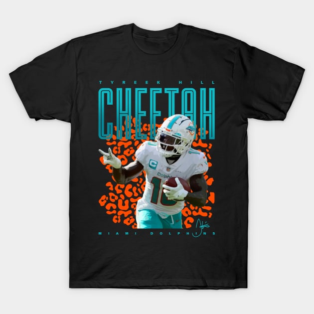 Tyreek Hill Cheetah T-Shirt by Juantamad